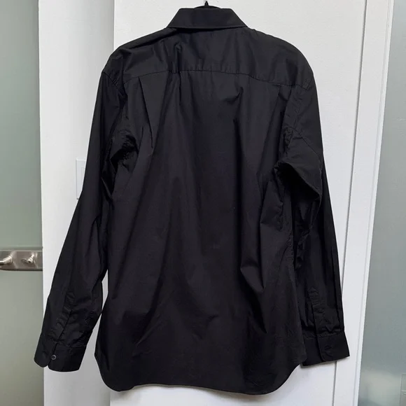 COMME des GARÇONS X H&M Men's Black Button-Down Shirt size Medium NWT - Picture 2 of 7